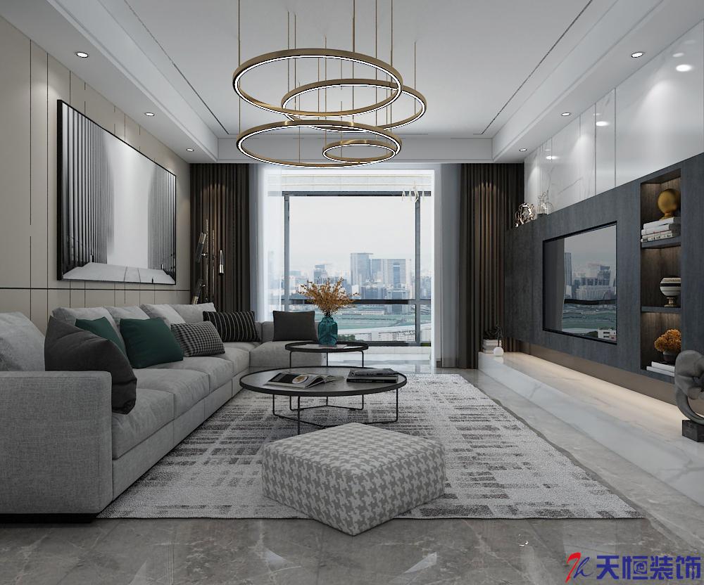 洛陽裝修案例乾坤御苑-現代